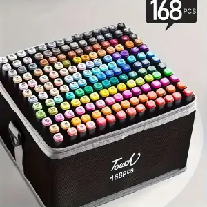 marcadores doble punta 168pcs