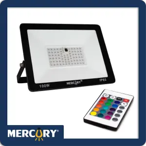 REFLECTOR LED 100W R.G.B CON CONTROL