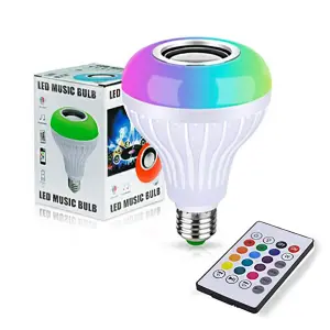 BOMBILLO LED PARLANTE BLUETOOTH  CONTROL