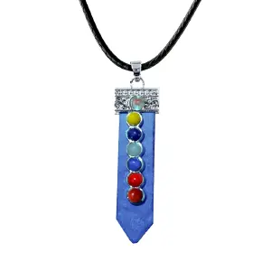 Collar Cuarzo Lapizlasuli 7 Siete Chakra