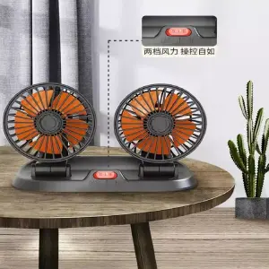 Ventilador para carro doble flexible