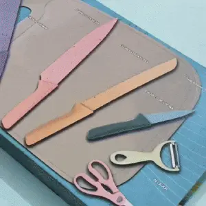 CUCHILLOS D ACERO INOXIDABLE SEIS PIEZAS