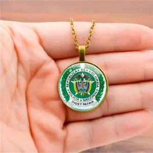 Collar Policia Escudo Colombia Unisex
