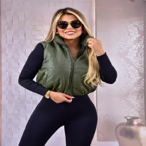 Chaleco Cuero Sintetico