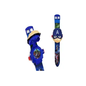 RELOJ PROYECTOR CAPITAN AMERICA
