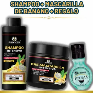 SHAMPOO Y MASCARILLA BANANO+REGALO