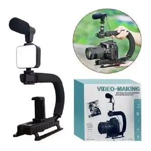 Estabilizador Cámara Y Celular Luz Led M
