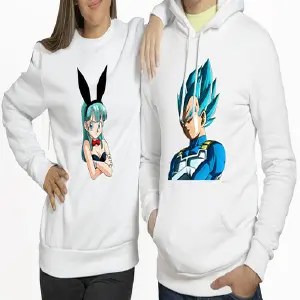 Buzos,Hoodies Parejas Vegeta Y Bulma