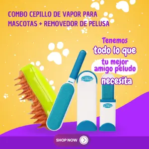 COMBO Cep. vapor de mascotas+ removedor