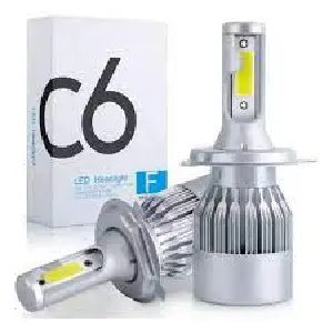 Bombillos LED C6 para Automóvil: Iluminación Superior - par BOMBILLOS C6 con ventilador