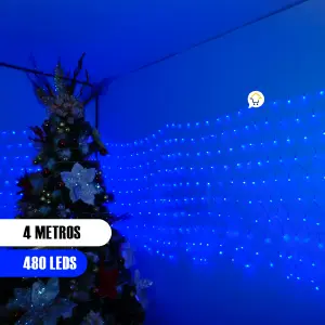 Luces Malla LED 480L 4x1M LEDN480LAZ