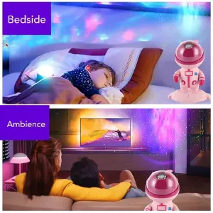 Lampara Con Diseño De Conejo Astronauta