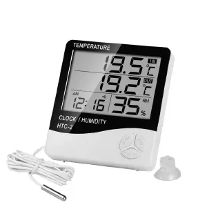 Reloj Termohigrómetro Digital Sonda