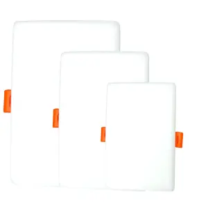 Panel Led Incrustar Tipo Pastel Cuadrado