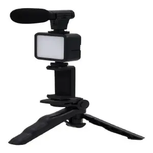 Kit De Video Portátil Con Micrófono Y L