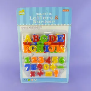 Encartonado de números y letras imantad