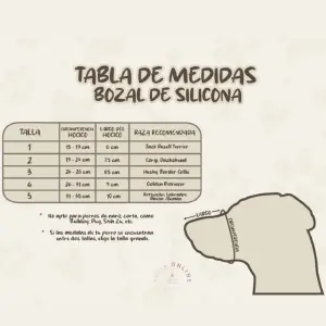 Bozal Silicona Para Perros