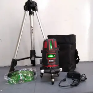 Nivel Láser 5 Líneas (Verdes) con trípod
