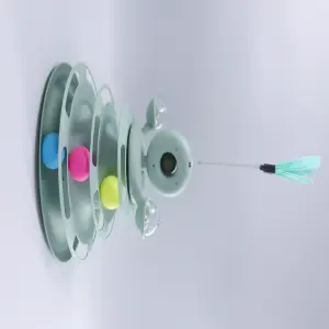 GIMNASIO PARA GATOS CON BOLAS