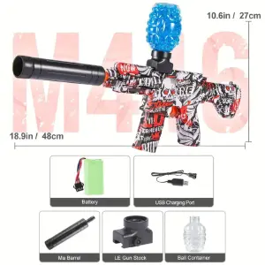 RIFLE DE HIDROGEL RECARGABLE M416