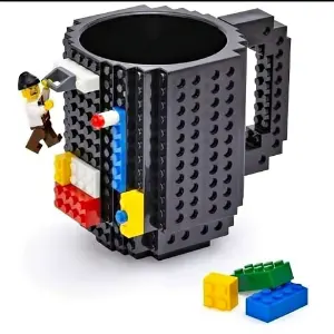 Taza Pocillo Mug Lego + Piezas Armables