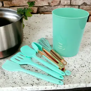 Set 6 Utensilios Cocina Silicona Niños