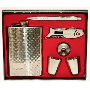 Licorera Wizquera 9oz Inox. 2 Copas
