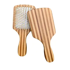 Peine RAYAS de Bambú Natural con Cerdas