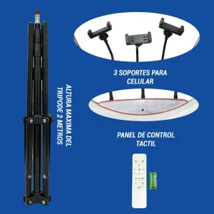 ARO DE LUZ RL-18 + TRIPODE