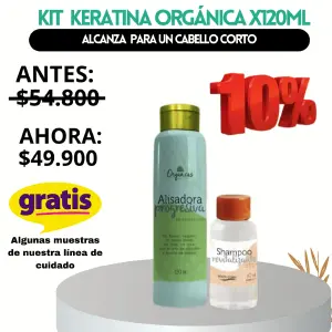 KIT KERATINA ORGANICA X120ML X1