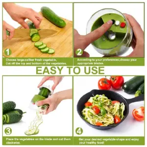 Rebanador de frutas y verduras 4 en 1
