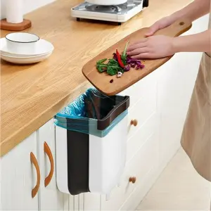 Basurero Caneca colgante plegable cocina