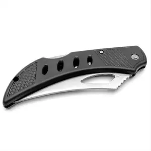 Navaja Negra Plateada 4 Huecos Tactica E