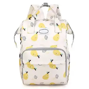 Pañalera Bebe Morral Impermeable Pera