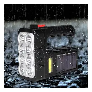 Linterna LED Solar y USB Recargable Mult: Ilumina tu Mundo - Linterna Led Solar Y Usb Recargable Mult
