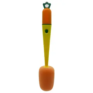 Brocha 3en1 Limpieza Cepillo Zanahoria N