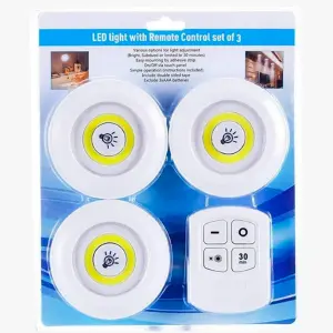 JUEGO DE LUCES LED CON CONTROL X3