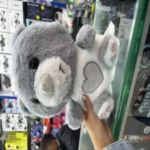 PELUCHE OSO GRIS APOYO ANSIEDAD