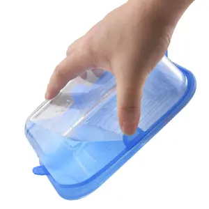Tapas De Silicona Cuadradas x6 Reutiliza