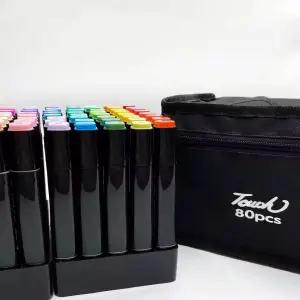 Set de Marcadores Doble Punta x 80 Und