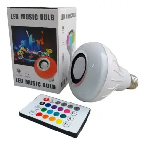 Bombillo Bluetooth con Altavoz y Control