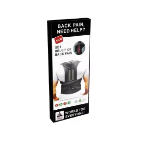 Corrector De Postura Espalda Unisex Blac
