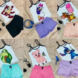 COMBO 6 PIJAMAS EN PIEL DURAZNO