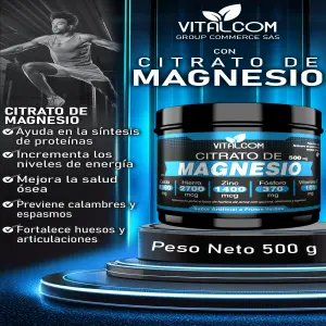 CITRATO DE MAGNESIO 500gr