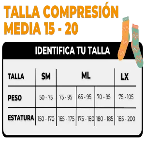 Medias de compresión Blanca (Sublimable)