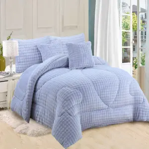 EDREDON CAMA DOBLE IMPORTADO 5 PIEZAS