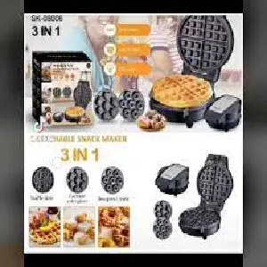 Sokany 3 en 1 Wafflera-Donuts-Galletas
