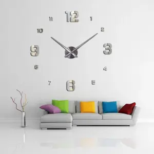 Reloj 3D números grandes y pequeños