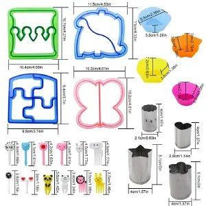 Juego De 32 Figura Para Alimentos