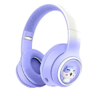 Auriculares Gato Audifonos Akz-08 Morado